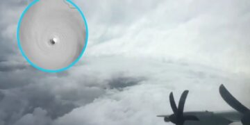 Cazatormentas capta el ojo del huracán Melissa