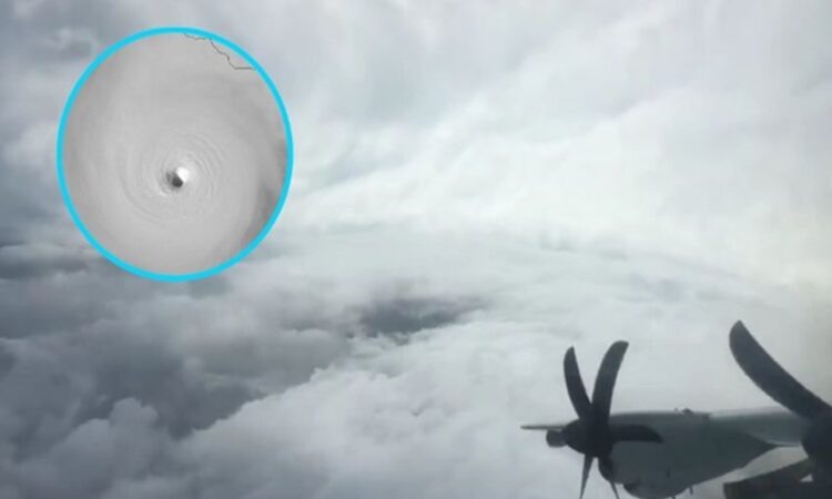 Cazatormentas capta el ojo del huracán Melissa