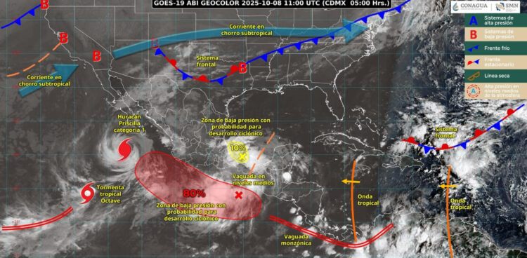 Pronostican día lluvioso para Tamaulipas