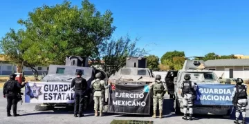 Militares y Guardia Estatal aseguran tres vehículos ‘monstruos’ en Camargo, Tamaulipas