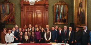 Participa Américo Villarreal en una reunión de evaluación IMSS-Bienestar con Claudia Sheinbaum