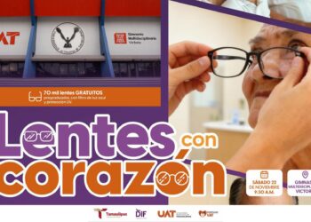 Anuncia la UAT jornada de entrega gratuita de 70 mil lentes