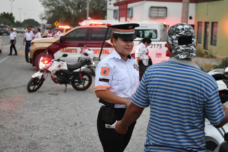 Participa Tránsito Estatal en operativo interinstitucional de prevención de accidentes viales