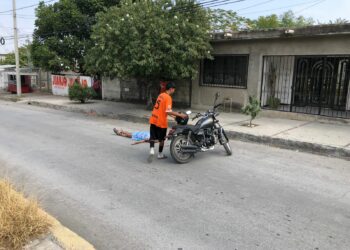 Anciana herida al caer de motocicleta en el sector de Tamatán
