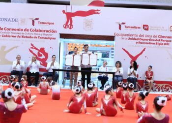 Reinauguran área de Gimnasia Artística de la Unidad Deportiva Siglo XXI de Cd. Victoria