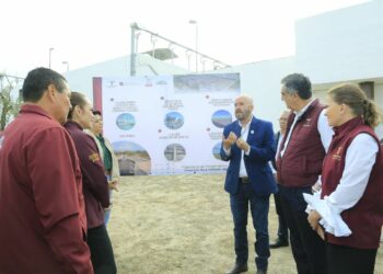 Supervisa Américo Villarreal rehabilitación de tratadora de aguas residuales en Nuevo Laredo