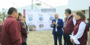 Supervisa Américo Villarreal rehabilitación de tratadora de aguas residuales en Nuevo Laredo