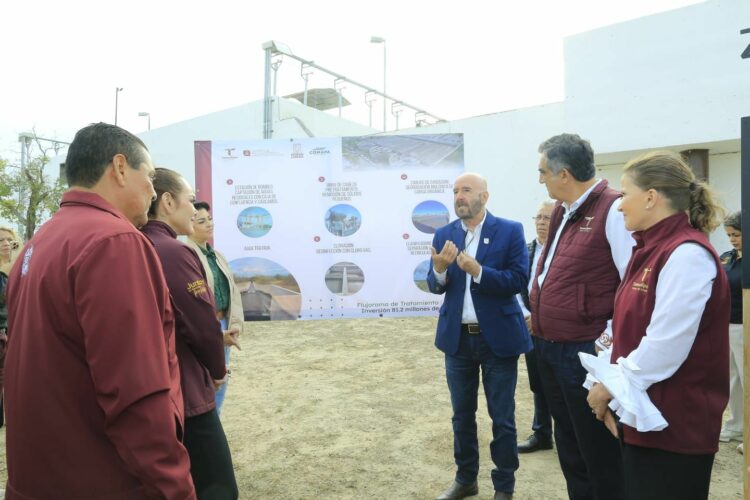 Supervisa Américo Villarreal rehabilitación de tratadora de aguas residuales en Nuevo Laredo