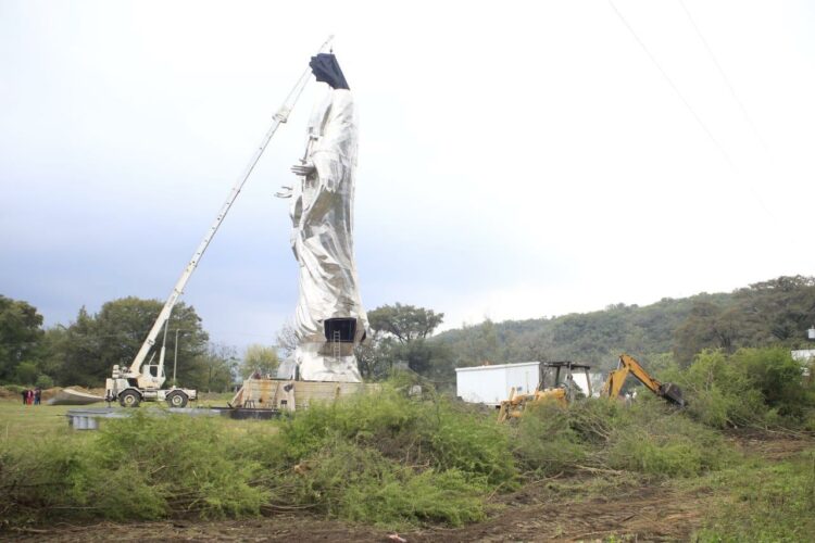 Antes de su inauguración, se incrementan visitas a la Virgen monumental de El Chorrito