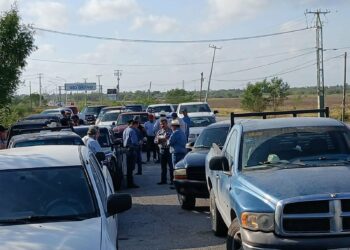 Inician protestas en carreteras de Tamaulipas