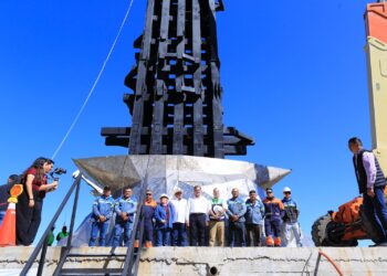 En diciembre primera etapa de monumental escultura de la Virgen en “El Chorrito”, Hidalgo