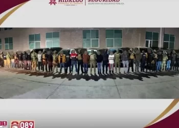 Caen 23 presuntos delincuentes durante operativo en Hidalgo