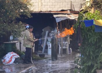 Fuga de gas en vivienda del 25 y 26 Carrera Torres moviliza a bomberos