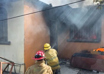 Se incendia casa en la colonia “Cuauhtémoc” de Cd. Victoria