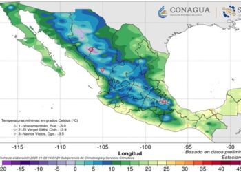 Frente frío 13 provoca heladas y lluvias intensas