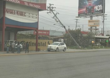 “Nortazo” azota Ciudad Victoria: Vientos de 100 km/h derriban postes y dejan sin luz a diversos sectores