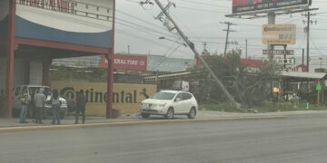 “Nortazo” azota Ciudad Victoria: Vientos de 100 km/h derriban postes y dejan sin luz a diversos sectores
