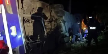 Vuelca autobús en la autopista México–Tampico; cinco muertos y 22 lesionados