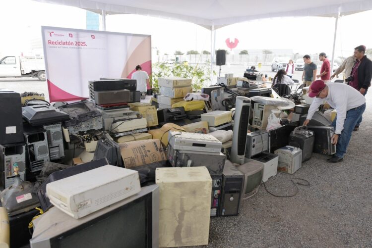 Responde ciudadanía victorense al llamado ambiental con Reciclatón de Desechos Electrónicos