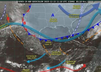 Continuarán lluvias y bajas temperaturas en Tamaulipas por el frente frío 21