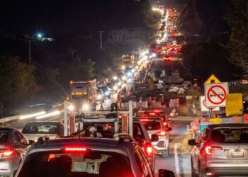 Atasco carretero de hasta 2 horas en “Las Norias” en la ruta Matamoros-Victoria