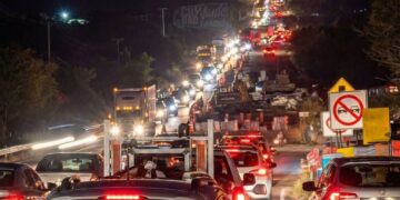 Atasco carretero de hasta 2 horas en “Las Norias” en la ruta Matamoros-Victoria