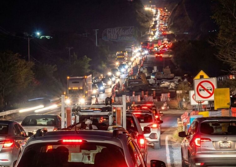 Atasco carretero de hasta 2 horas en “Las Norias” en la ruta Matamoros-Victoria