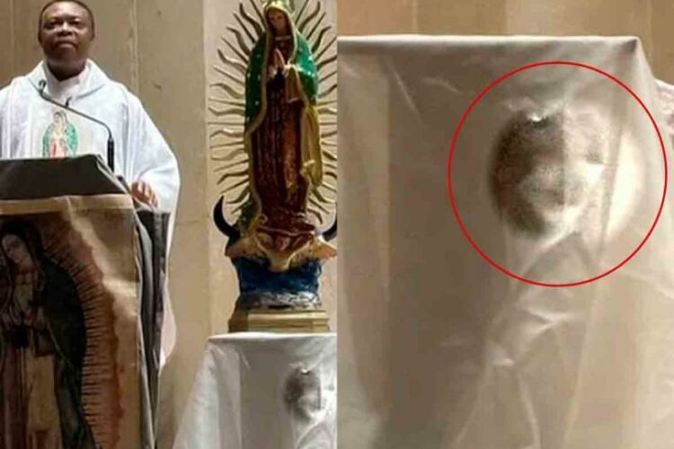 Aparece un ‘rostro santo’ durante misa navideña en Las Vegas, Nevada, EU