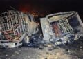 Se incendian dos camionetas usadas para el robo de combustible en Hidalgo