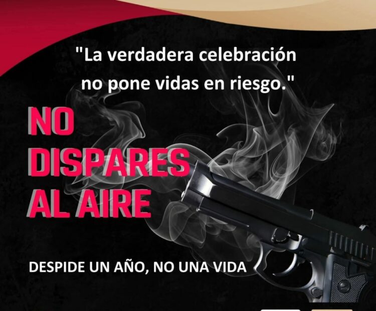 Llama Seguridad Pública a no realizar disparos este 31 de diciembre