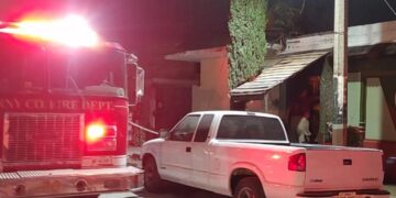 Se incendia casa en la colonia Vicente Guerrero