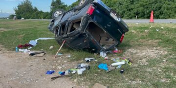 Se accidenta familia en carretera Zaragoza-El Mante