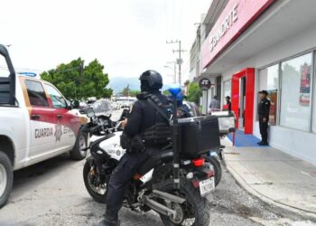 Refuerza Guardia Estatal vigilancia en bancos y cajeros ante pago de prestaciones