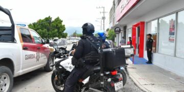 Refuerza Guardia Estatal vigilancia en bancos y cajeros ante pago de prestaciones