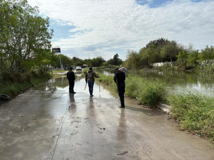Vigilancia extrema en el canal Rodhe por desbordamiento en Reynosa