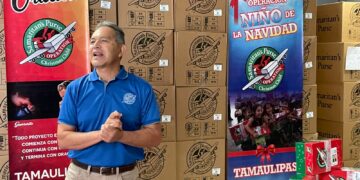 Preparan entrega masiva de regalos y útiles escolares para niños de Tamaulipas