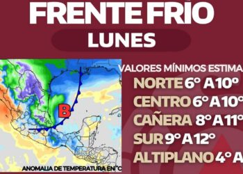 Nuevo frente frío sacudirá a Tamaulipas este lunes
