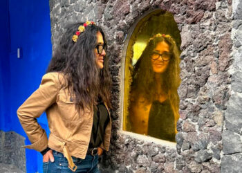 La nueva visita de Salma Hayek a la Casa Azul