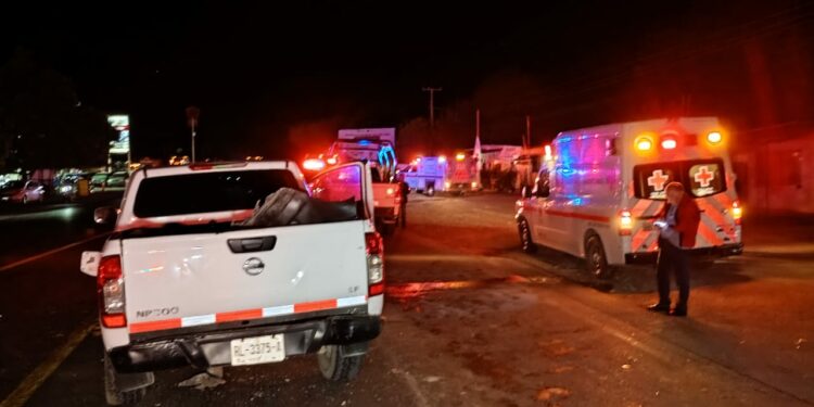 Tres heridos tras aparatoso choque en la carretera Victoria-Monterrey