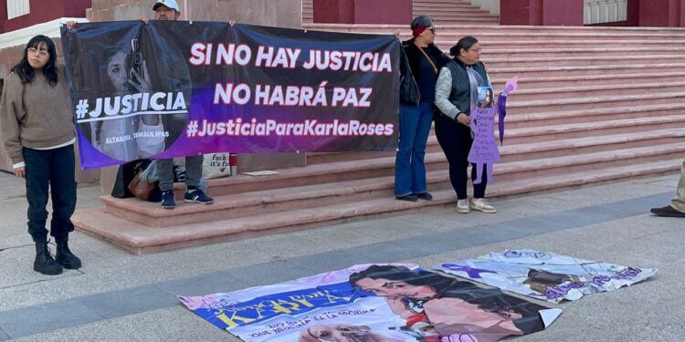 Exigen condena máxima para feminicida tras un año del crimen en Altamira