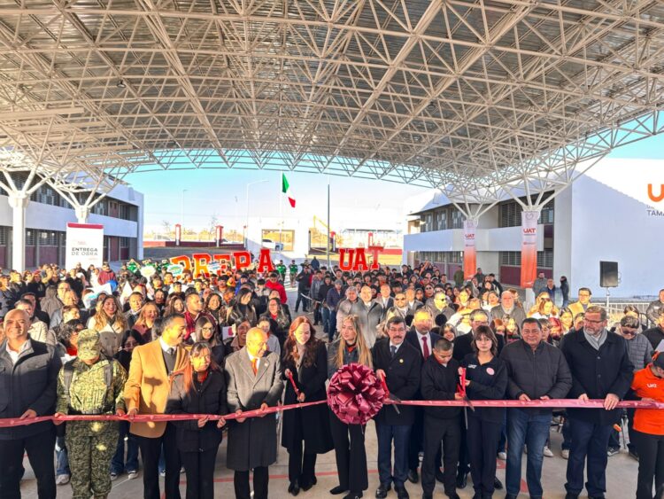 UAT y Gobierno de Nuevo Laredo inauguran obras en la nueva Preparatoria