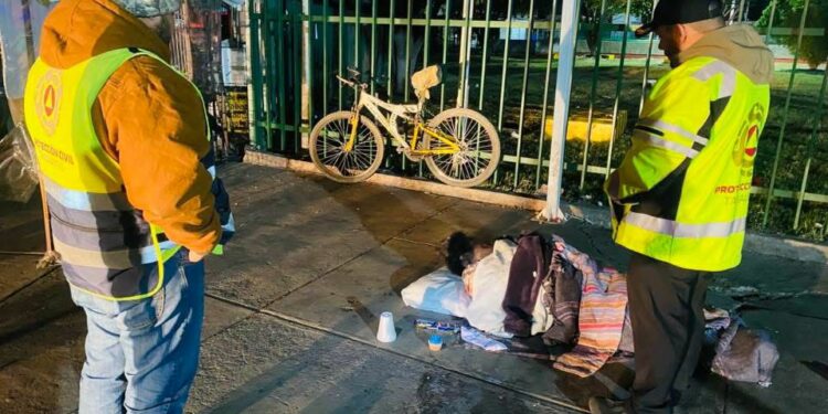 Apoya PC de Victoria a población vulnerable por bajas temperaturas