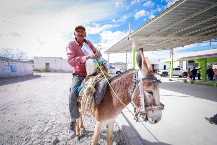 Entrega DIF Tamaulipas despensas a población vulnerable ante las bajas temperaturas