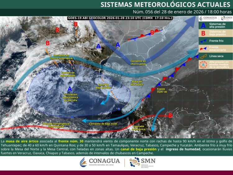 Continuarán temperaturas bajas en sierra de Tamaulipas y prevén ligeras lluvias; asoma frente frío 32