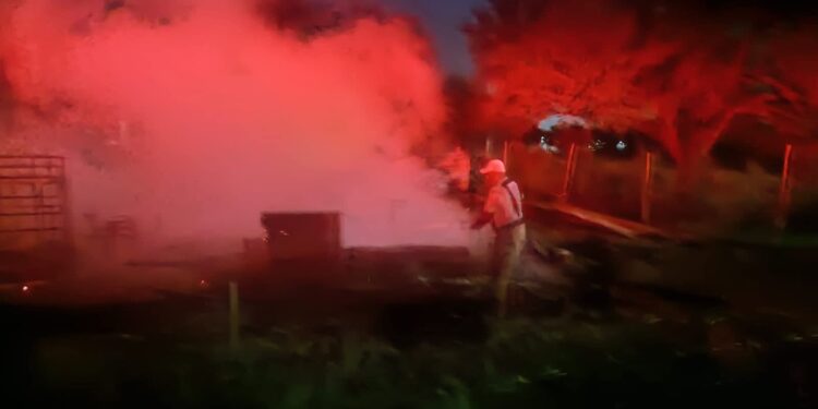 Se incendia vivienda