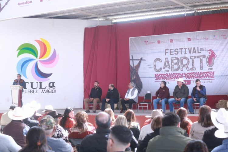 Inaugura Américo Villarreal el Festival del Cabrito en el Pueblo Mágico de Tula, Tamaulipas