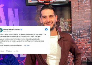 Desata Adrián Marcelo rumores de divorcio tras publicar y borrar mensaje sobre “años infelices”.