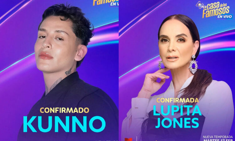 Lupita Jones y Kunno se perfilan como los fichajes estelares de La Casa de los Famosos 2026.