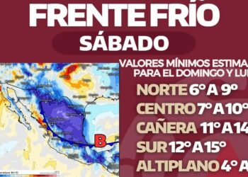 Tamaulipas enfrentará clima gélido por llegada de aire ártico este fin de semana