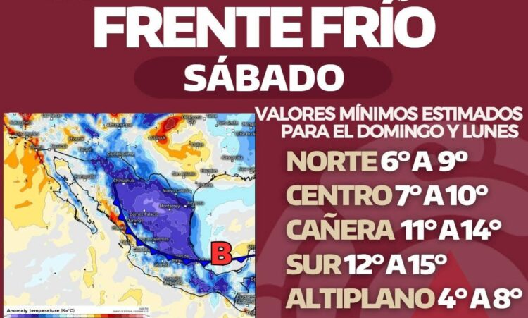 Tamaulipas enfrentará clima gélido por llegada de aire ártico este fin de semana